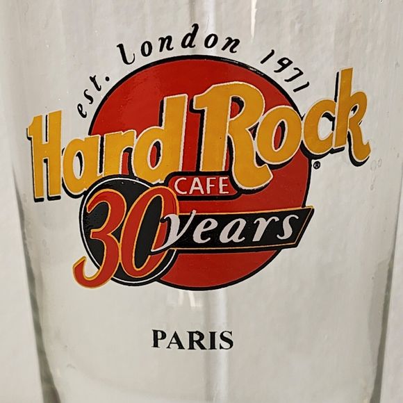 Vintage Hard Rock Cafe 30 Years Pint Glass 16oz - Arcoroc - Picture 2 of 11